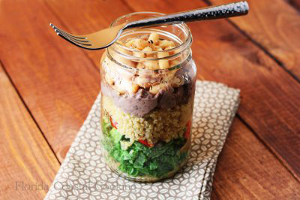 Kale and Quinoa Salad in a Jar
