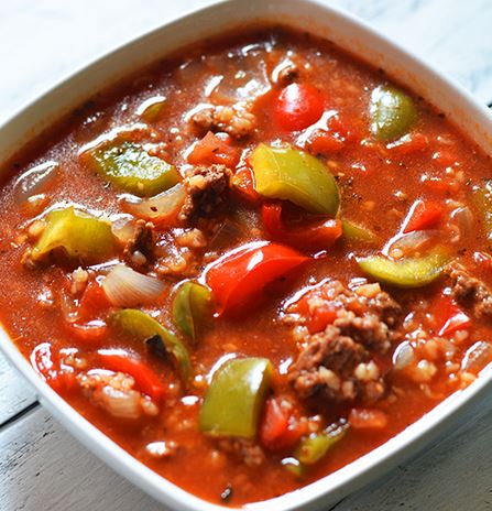 Stuffed Bell Peppers Beefy Tomato Soup