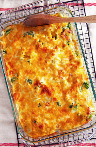 Cheesy Ham and Cauliflower Casserole  FaveHealthyRecipes.com