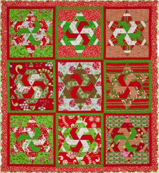 Candy Cane Stars Quilt