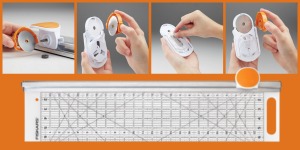 Fiskars Rotary Cutter and Ruler Combo and No-Touch Blade Change Tool