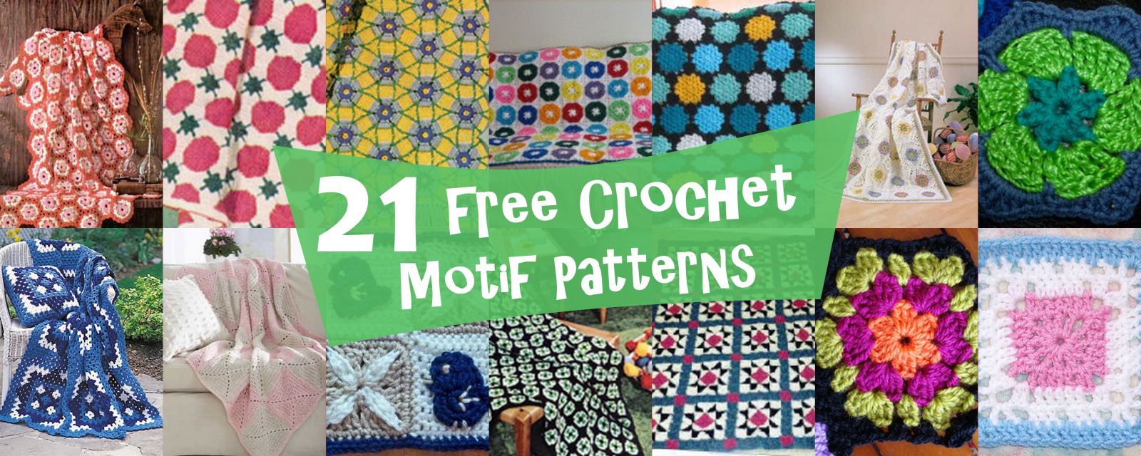 21 Free Crochet Motif Patterns | AllFreeCrochetAfghanPatterns.com