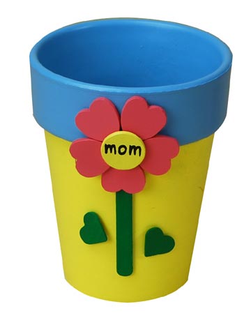 mother's day painted flower pots