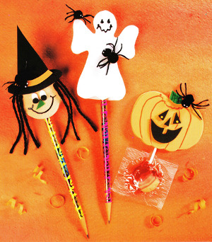 halloween pencil or sucker tops