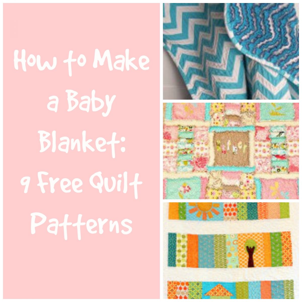 How To Make A Baby Blanket 9 Free Quilt Patterns FaveQuiltscom