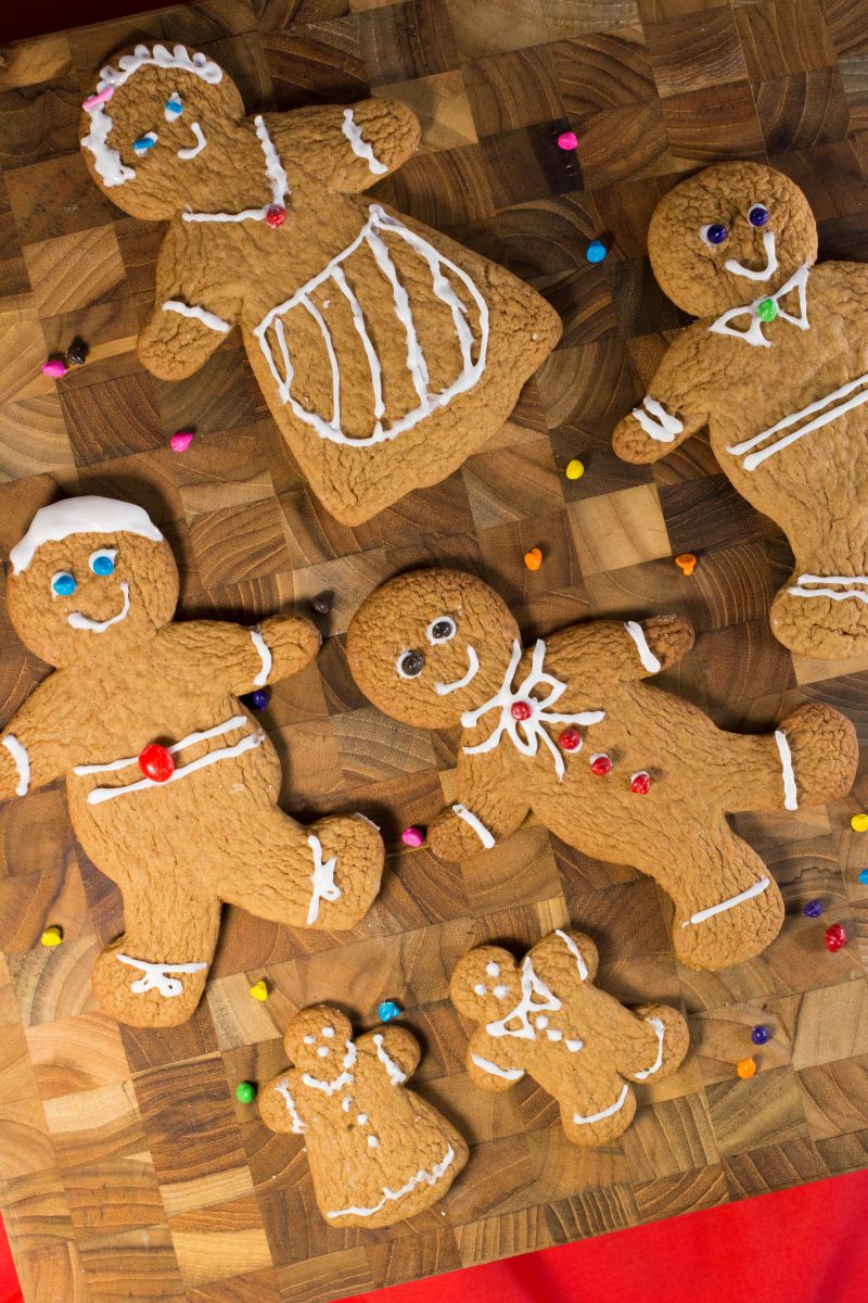 Gingerbread Men Cake Mix Cookies