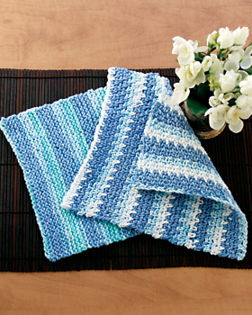 Cotton Stripes Knit Dishcloth Favecrafts Cotton Stripes Knit Dishcloth