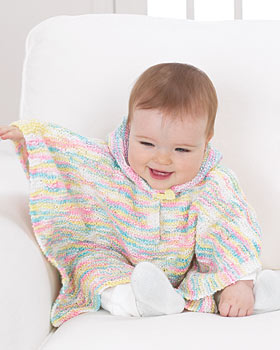 Baby Poncho Knitting Pattern Favecrafts Com