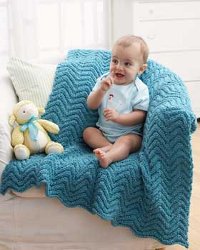 Knit Ripple Blanket Favecrafts Com