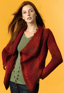 Drape Sweater Knitting Pattern From Caron Yarn Favecrafts Com