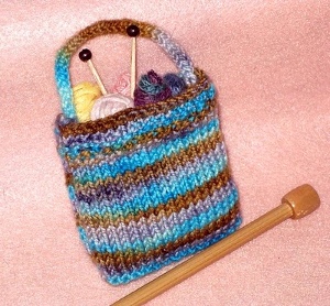 Mini Knitting Tote | www.waterandnature.org