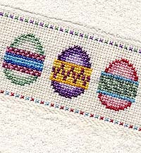 Easter Egg Cross Stitch Towel Favecrafts Com