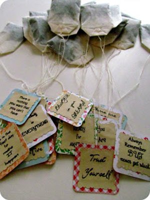 Personalized Message Tea Bags Favecrafts Personalized Tea Bags