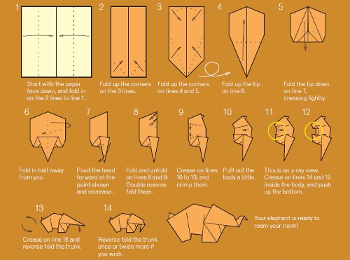 Collection Of Printable Origami Elephant Instructions Easy