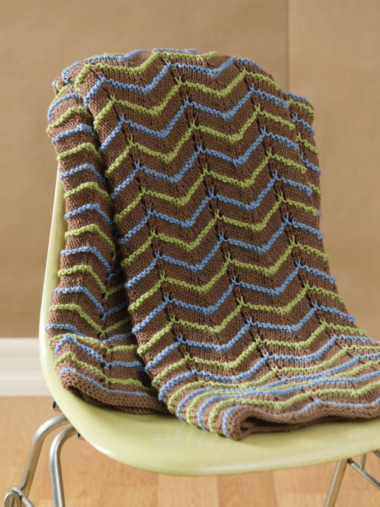 EarthTone Knit Afghan