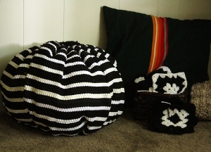 Recycled Rug Poufs (page 39)