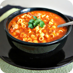 Slow Cooker Copycat Olive Garden Pasta E Fagioli Soup 