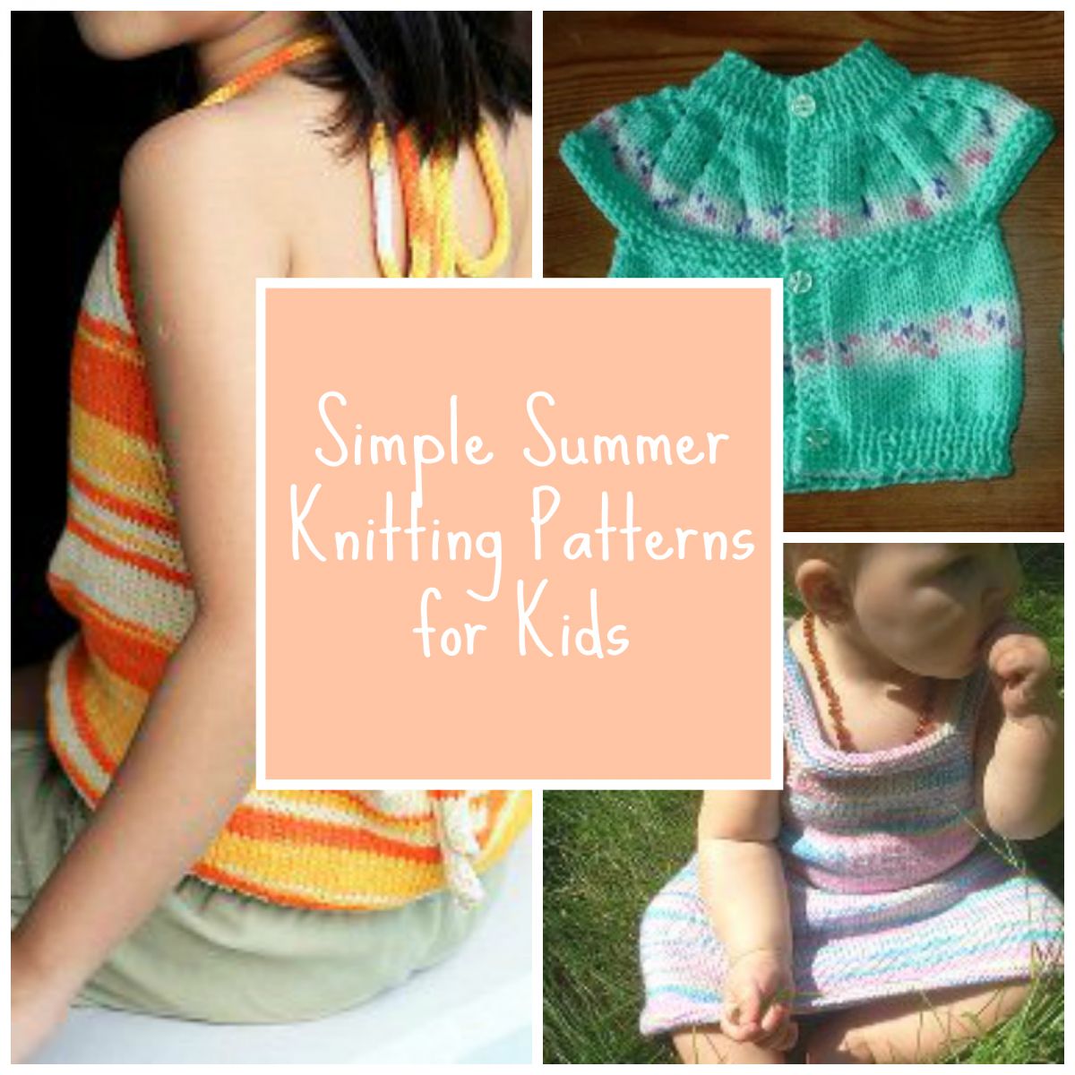 16 Simple Summer Knitting Patterns for Kids