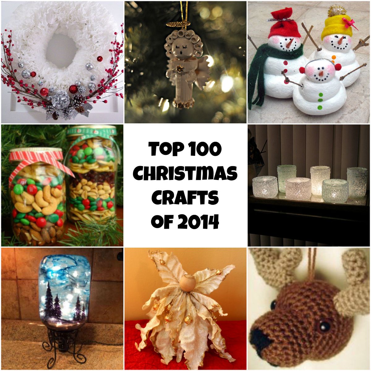 Top 100 Diy Christmas Crafts Of 2014 Homemade Christmas Ornaments Diy Christmas Decorations Christmas Gift Ideas And More Allfreechristmascrafts Com