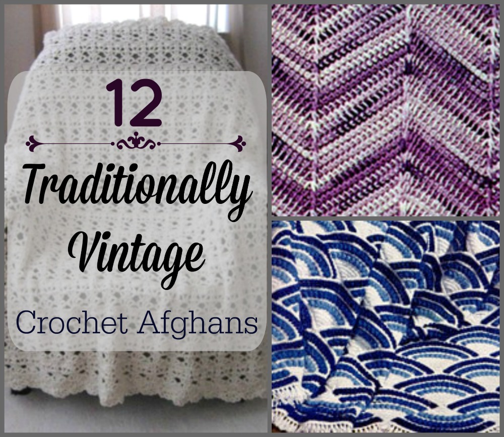12 Traditionally Vintage Crochet Afghans