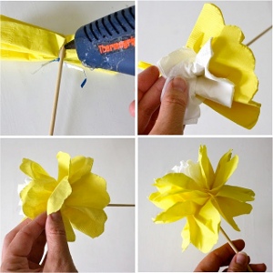 Napkin Wedding Flowers | FaveCrafts.com