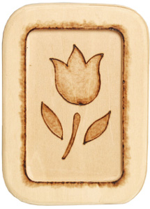 Easy Woodburned Tulip Plaque FaveCrafts.com