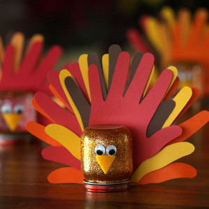 Adorable Jar Turkey Thanksgiving Craft