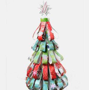 Dazzling Decoupage Holiday Tree