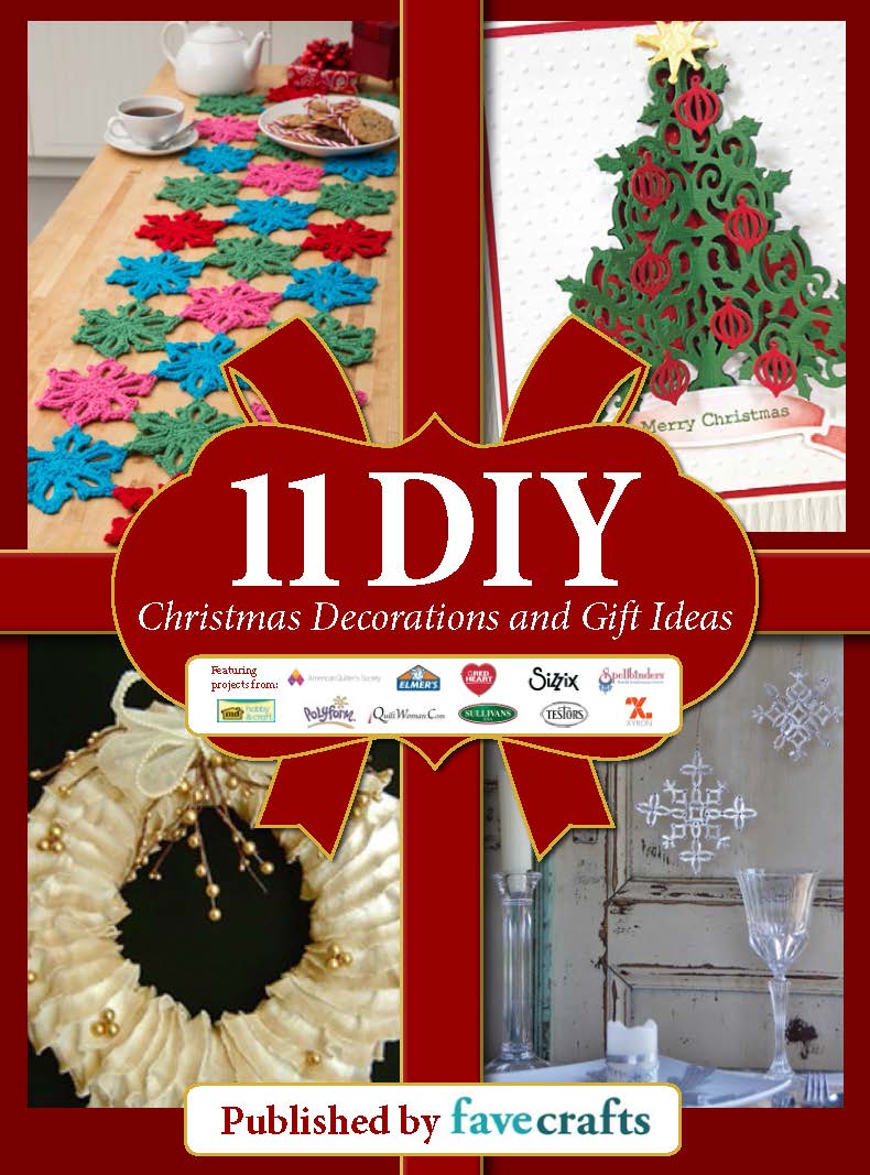 11 DIY Christmas Decorations adn Gift Ideas free eBook