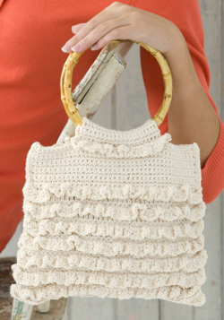 Unique Crochet Stitches: Crochet Rufflle Bag Unique Crochet Stitches: Crochet Rufflle Bag