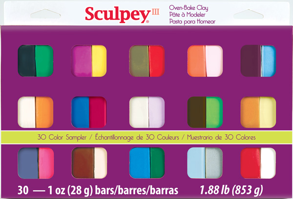 Sculpey III 30 Color Sampler