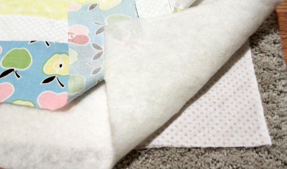 Pretty Pastels Log Cabin Quilt Block