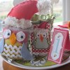 Santa Owl Decoration